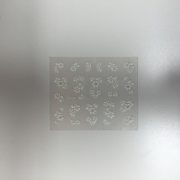 3D Sticker weiss XF 115